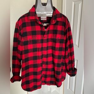 Goodfellow Men’s Red & Black Flannel shirt XL